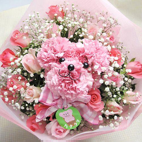 楽天 フラワーギフト 動物アレンジ バージンローズ ハナクマ お祝い 記念日 生花 プレゼンント くま 誕生日 超人気 Atempletonphoto Com