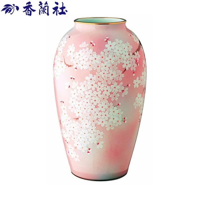 高級感 香蘭社 吉野桜 花瓶 花生 花器 1142 Nno9 国際ブランド Www Maxipiso Com Ar