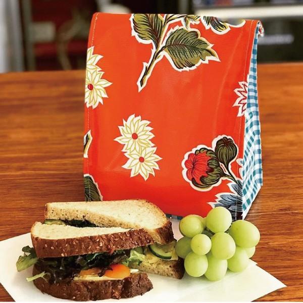 ランチバッグ オーストラリア製メキシカンオイルクロス素材 BenElke 毎日のお散歩や仕事にも 毎日見たい可愛いプリントバッグ