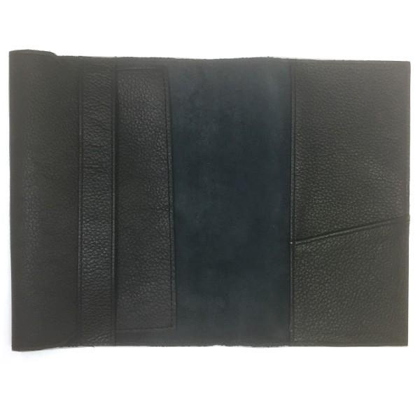 ソフトナッパ牛本革ブックカバー 文庫 黒 高品質 記念品や