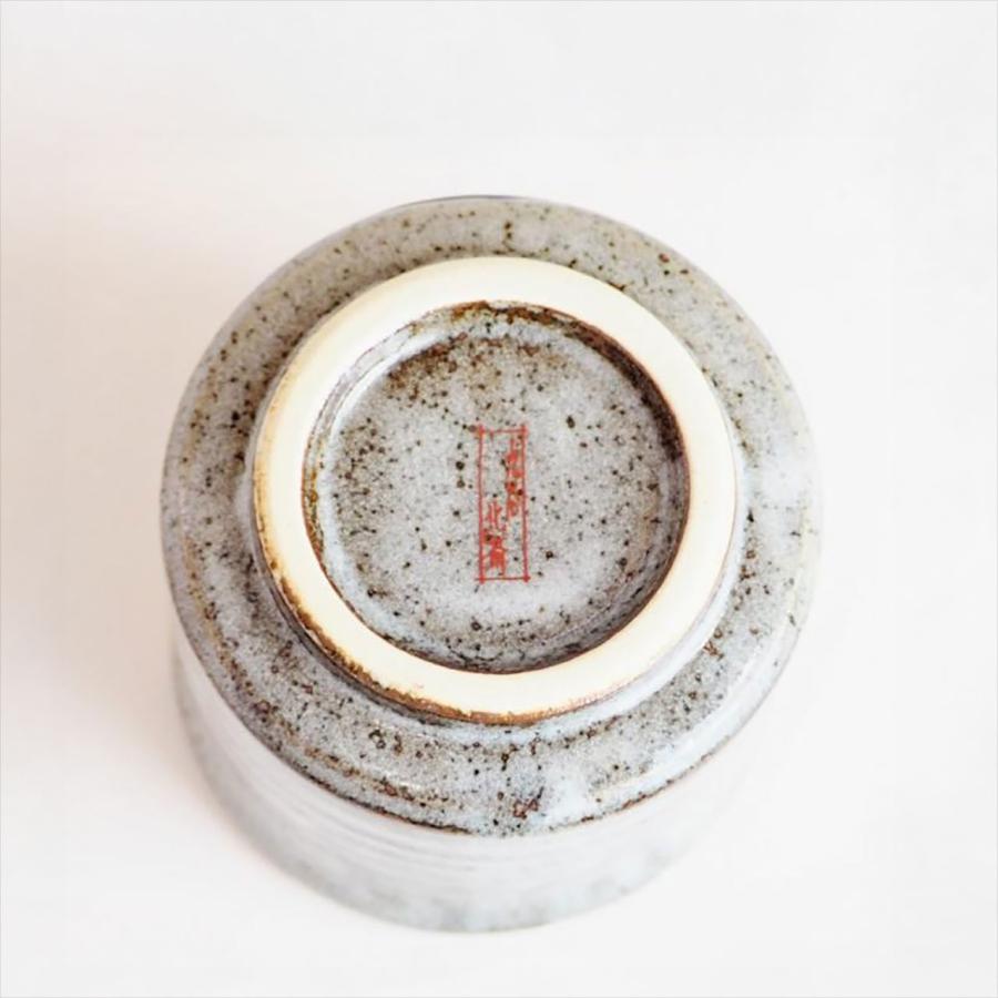 九谷焼 波口大湯呑 北斎 神奈川沖浪裏 ：美山窯 湯のみ フリーカップ