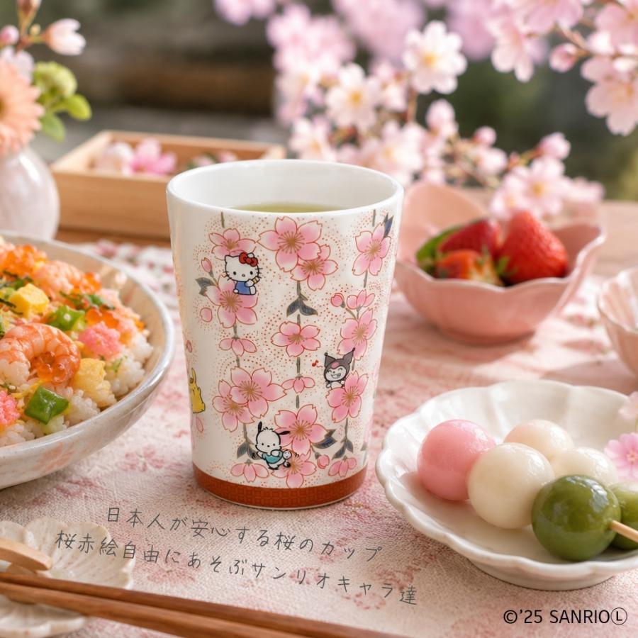 九谷焼 タンブラー コップ グラス サンリオ キャラクター 陶器 麗和柄