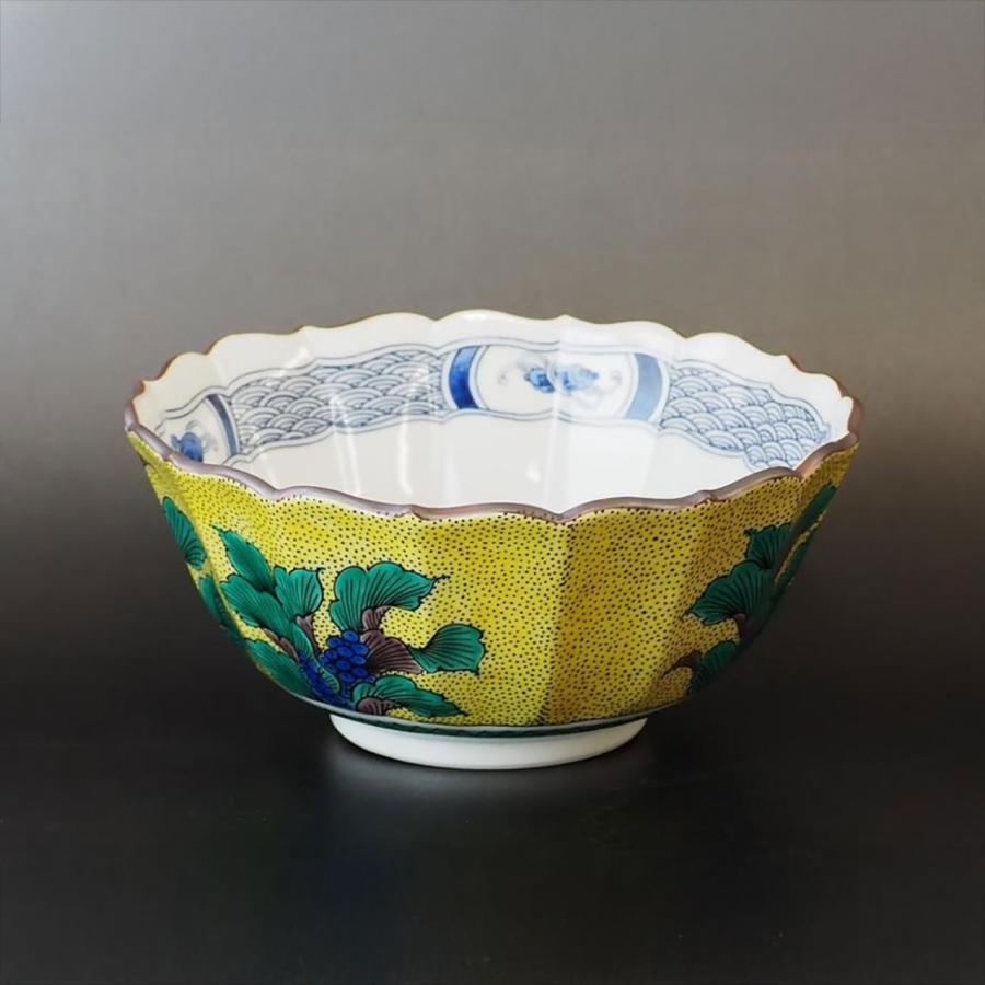 九谷焼 6寸菊鉢 吉田屋おもと：美山窯 鉢 ボウル 煮物などに : 九谷結