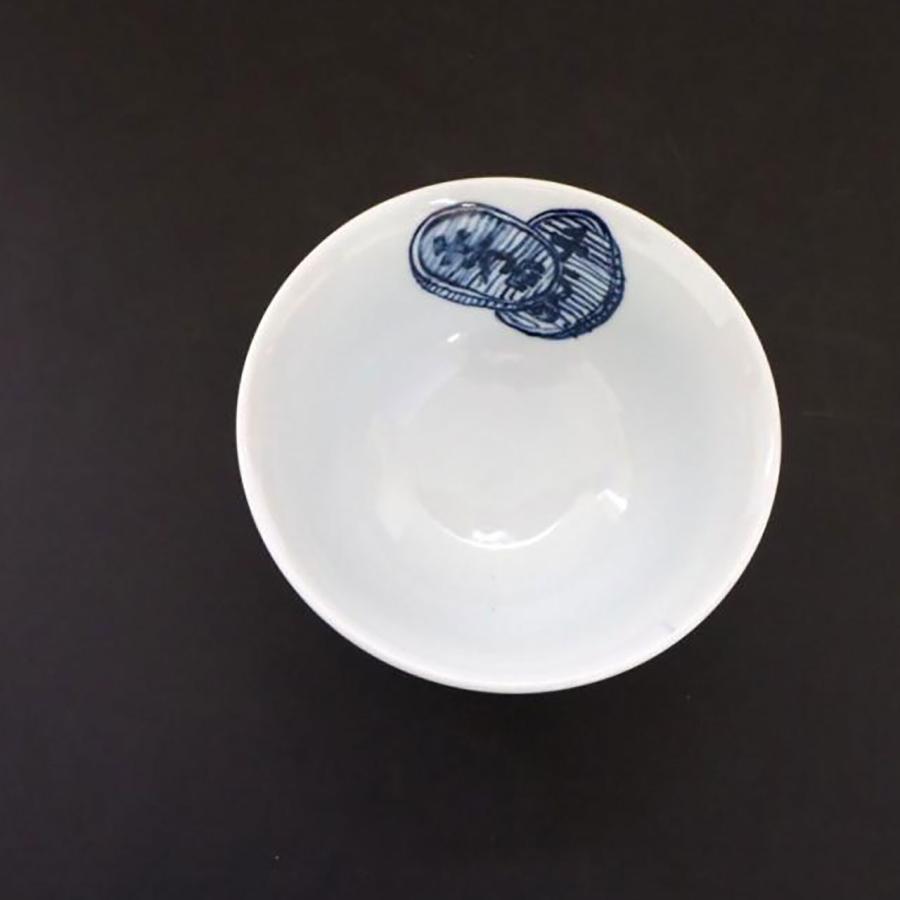 九谷焼 九谷焼飯碗 招き猫手描き絵付 染付【辻本商店】 : 九谷結窯
