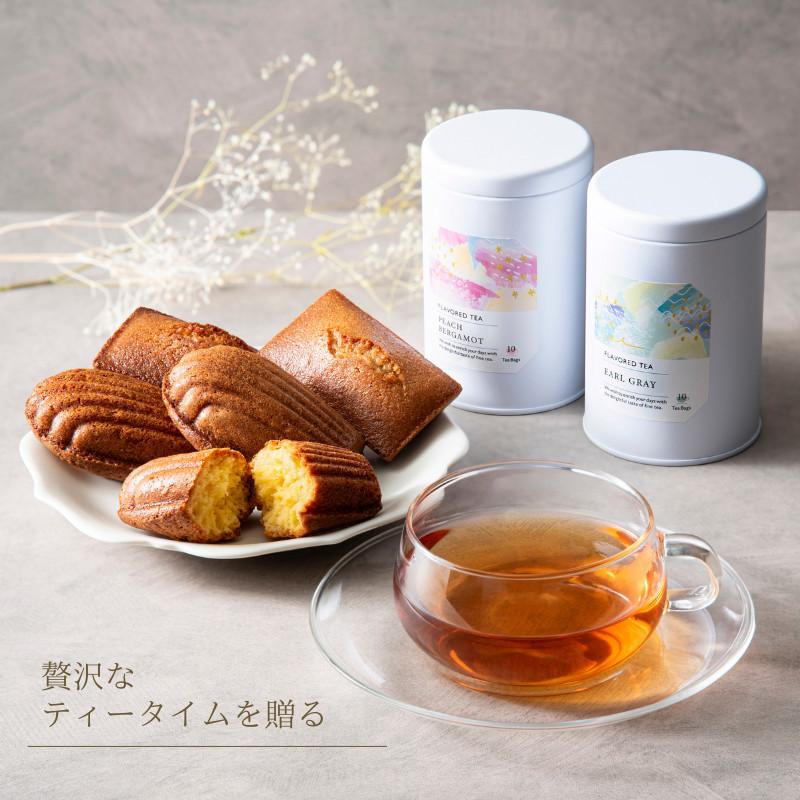 紅茶 プレゼント ギフト 焼き菓子 フレーバーティー セット アールグレイ マドレーヌ フィナンシェ ティーバッグ スイーツ ルココン ギフタ | ブランド登録なし | 02