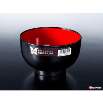 【おまとめ割】【メーカー直送品】100個セット　レンジ中丼　黒　nakayak310-1AR【c】