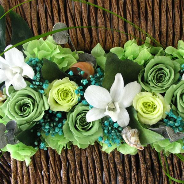 商談中プリザーブドフラワーアレンジ No.189 秋のパープルグリーン