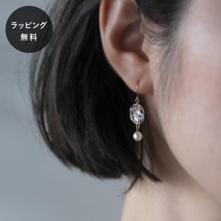 ハリオ Hario ピアス ウェーブパール K10 真珠 0129 Giftgiftgift ギフトギフトギフト 通販 Yahoo ショッピング