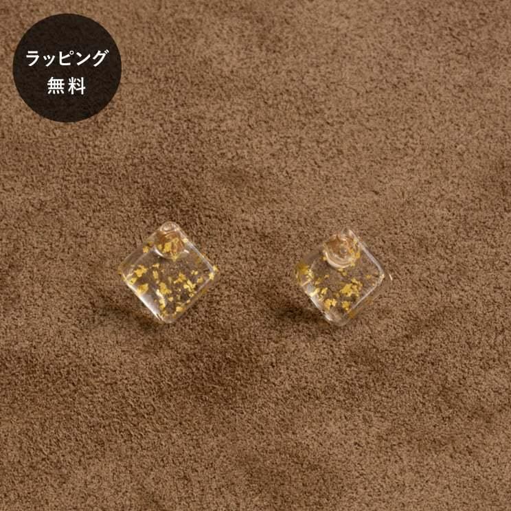 のオシャレな ハリオ Hario ピアス ミスティースクエア K10 在庫限りセール Newmatic Ae