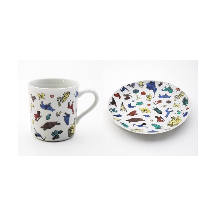 クタニシール マグカップ 丸皿セット 上出長右衛門窯 九谷焼 全員 コーヒー Ks 0015 Giftgiftgift ギフトギフトギフト 通販 Yahoo ショッピング