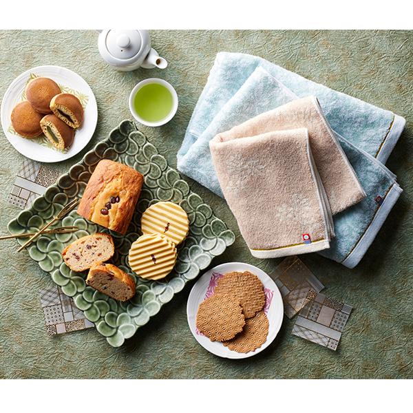 今治タオル&和菓子詰合せ IMZ-252 送料無料【_ : ギフトハレ - 通販