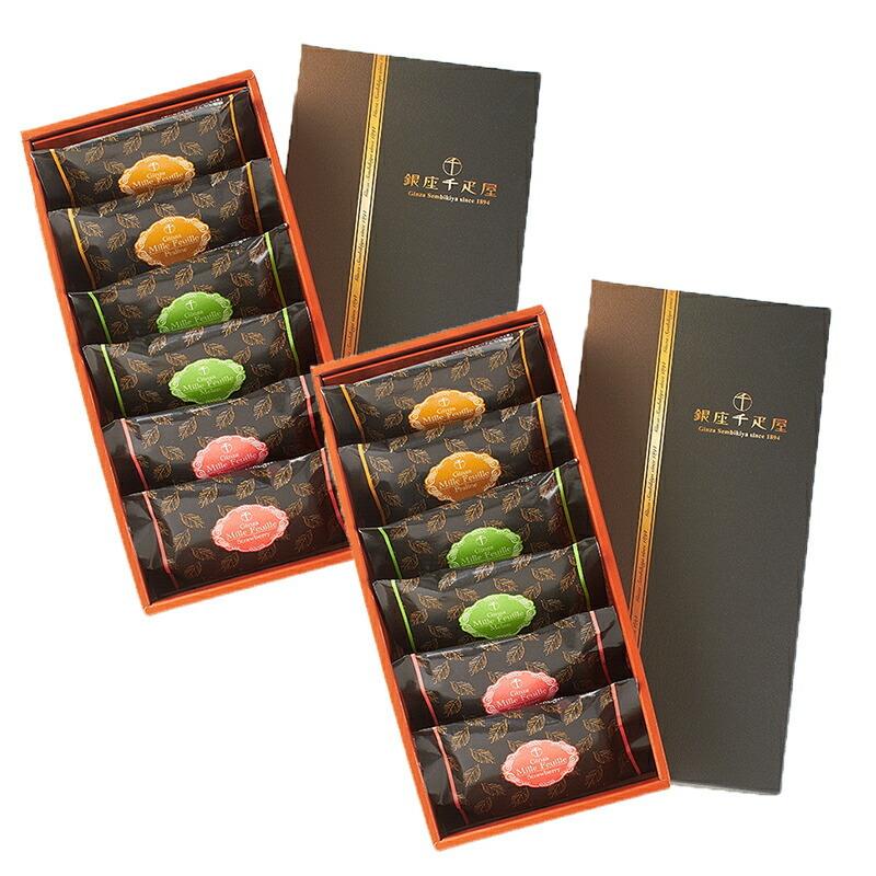 ホワイトデー 銀座千疋屋 銀座ミルフィーユ 3種 計6個 2セット プラリネ メロン ストロベリー チョコ ショコラ 詰合せ プレゼント ギフト 送料無料 Sk1566 ギフト百花 通販 Paypayモール