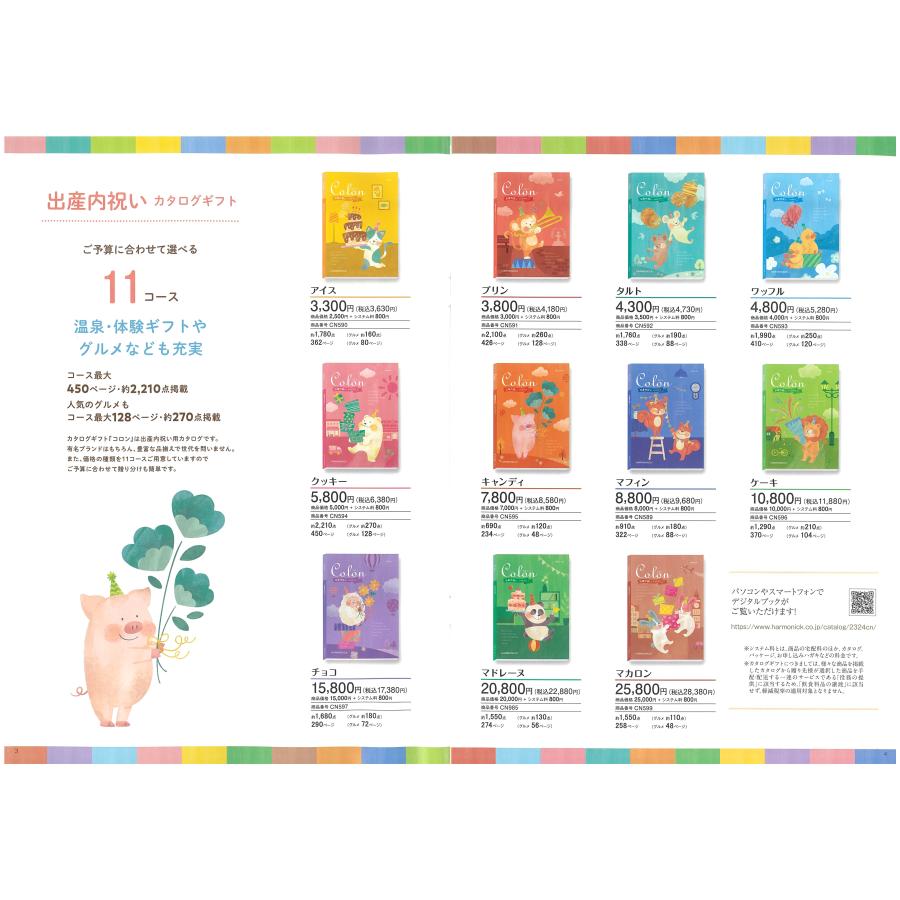 オリジナルアレンジギフト 出産内祝いカタログギフト【コロン】マカロン+ディズニーフェイスタオル１枚セット （２０％OFF） 【送料無料】の画像