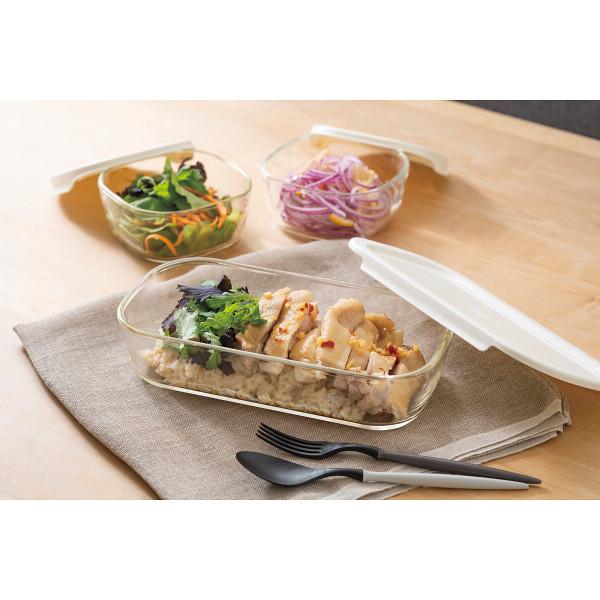 HARIO（ハリオ） スタッキング耐熱ガラスコンテナ3点セット KSTLーMー