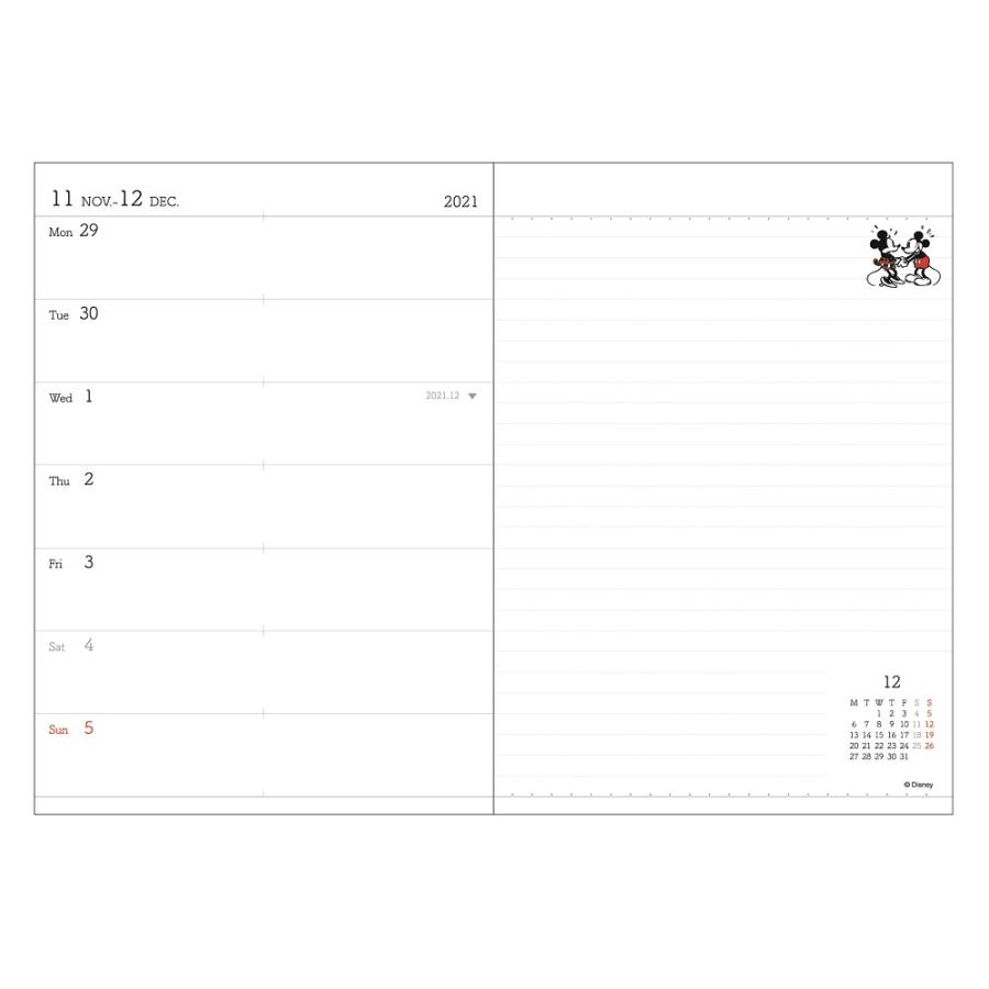 ダイゴー 21年1月始まり E6162 月曜日始まり ディズニーダイアリー B6ミッキー ネイビー １週間 横罫 E6162 ギフトの村 通販 Yahoo ショッピング