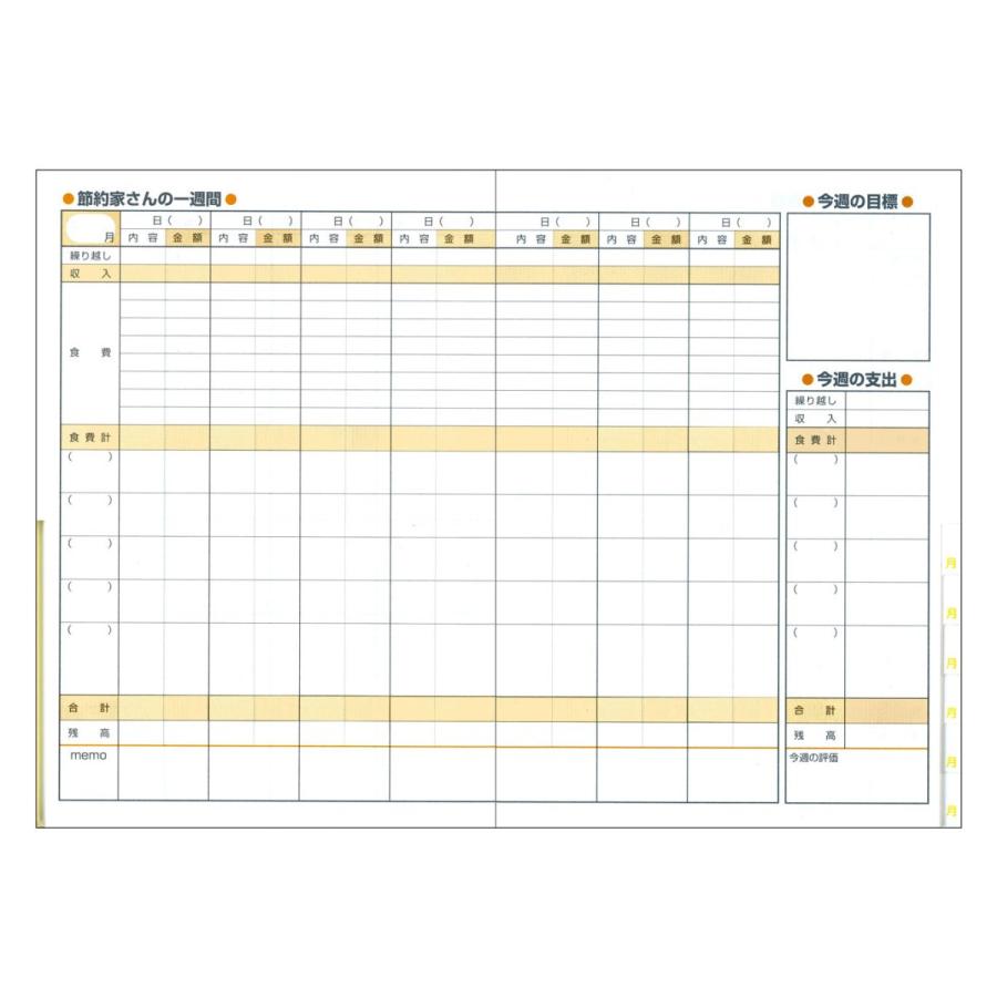 ダイゴー J1049 節約家さんの家計簿 B5 ブルー : ギフトの村 - 通販