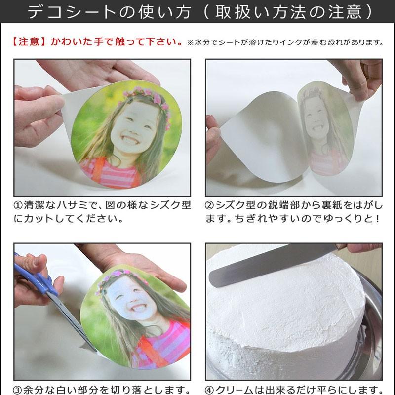 ケーキ用デコシート 直径約10cm ポストにお届けタイプ 写真ケーキ フォトケーキ デコレーション用品 お菓子づくり 製菓用品 送料無料 インスタ映え｜giftpark｜04