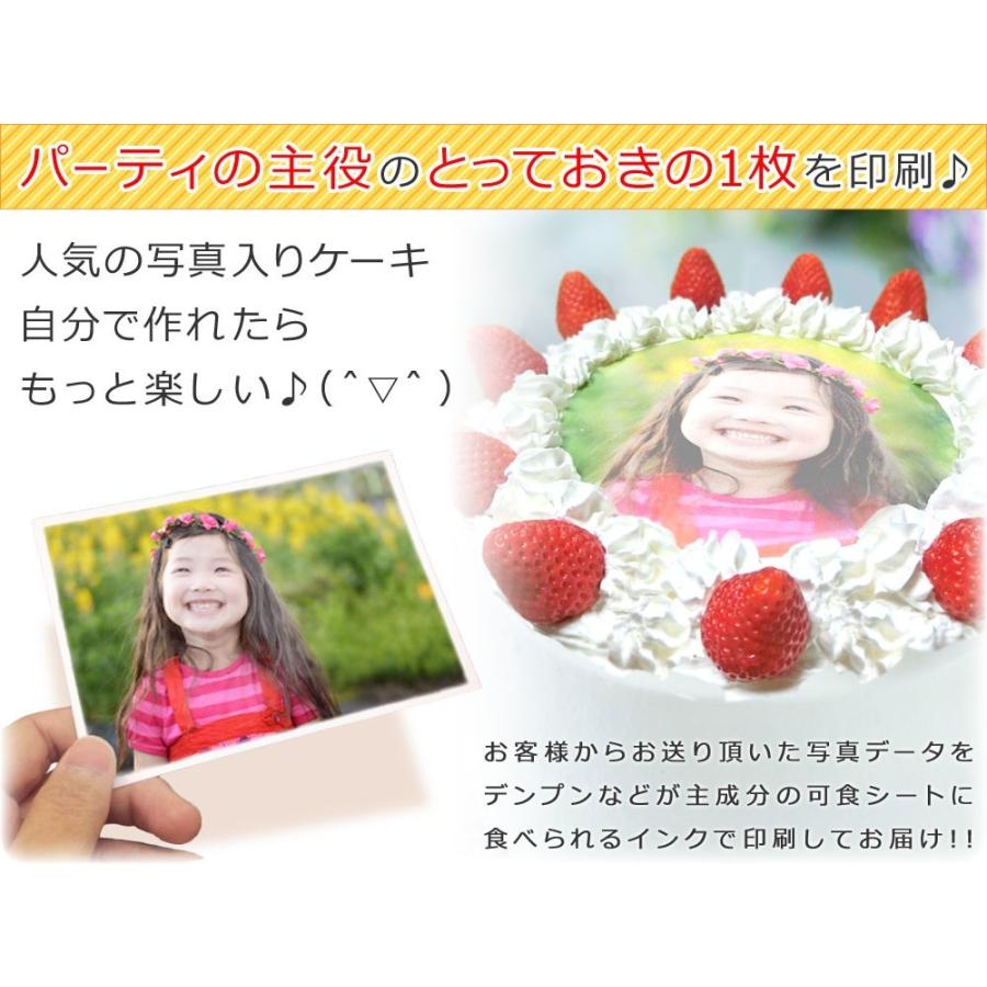 ケーキ用デコシート 直径約13cm ポストにお届けタイプ 写真ケーキ フォトケーキ デコレーション用品 お菓子づくり 製菓用品 送料 インスタ映え｜giftpark｜02