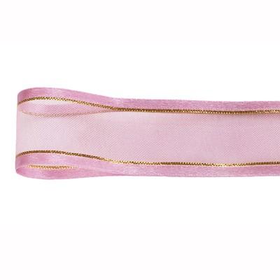 青山リボン シェアーサテンゴールドエッジ 10mm×30m 0508-047 : ギフト