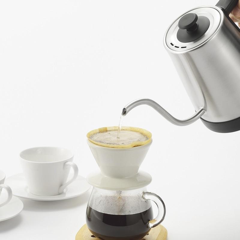 お歳暮 お年賀 電気ケトルSUSTIA 温度調整ドリップ電気ケトル0.8L