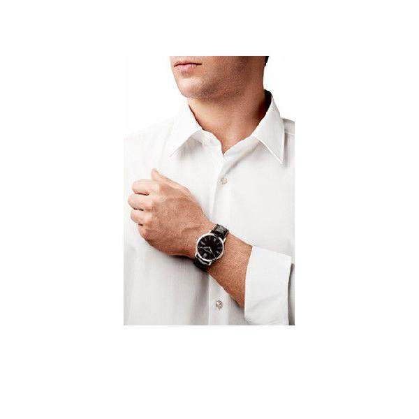 BAUME AND MERCIER ボーム＆メルシエ 10098 CLASSIMA Mens クラシマ ブラックレザー 腕時計 メンズ