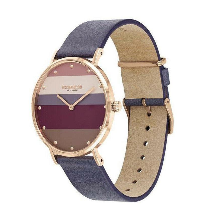 COACH コーチ Grand 36mm MultiColor Leather マルチカラー パープル  
