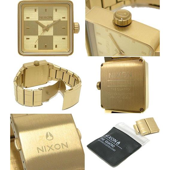 NIXON/ニクソン レアモデル a013502 THE QUATRO Gold ゴールド クアトロ メンズ レディース ユニセックス 時計