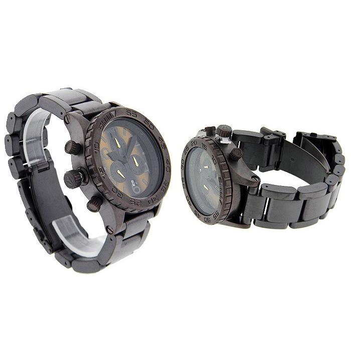 【ほぼ未使用】 NIXON ニクソン THE 42-20 Tiger Eye Bronze A0371073 タイガーアイ ブロンズ クロノ メンズ レディース 腕時計 【EIM8099490764】(28560円)