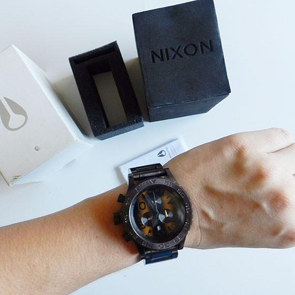 【ほぼ未使用】 NIXON ニクソン THE 42-20 Tiger Eye Bronze A0371073 タイガーアイ ブロンズ クロノ メンズ レディース 腕時計 【EIM8099490764】(28560円)