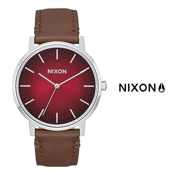 [日本未入荷] NIXON ニクソン THE PORTER ポーター レザー エンジレッド メンズ レディース ユニセックス 時計 A10582695