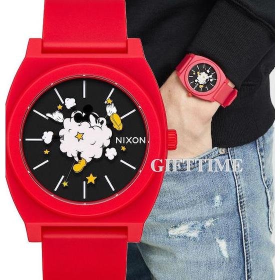 Nixon ニクソン Mickey Mouse A The Time Teller P A119 3098 ミッキーマウス タイムテラーp 腕時計 ユニセックス ディズニーコラボ A Gifttime 通販 Yahoo ショッピング