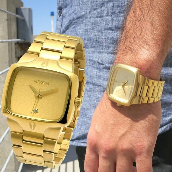 NIXON ニクソン a140509　THE PLAYER GOLD GOLD メンズ ニクソン プレイヤー 時計｜gifttime