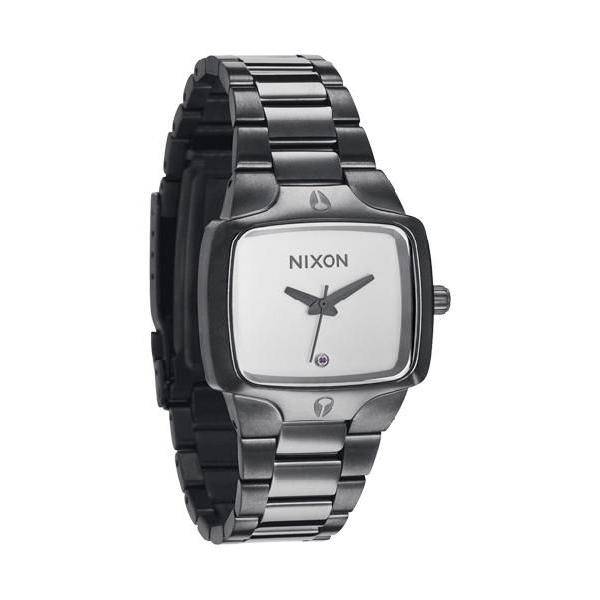 ☆NIXON ニクソン a300486 THE SMALL PLAYER GUNMETAL WHITE レディース ニクソン スモールプレイヤー 時計