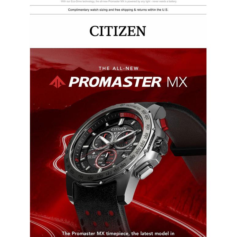 CITIZEN エコドライブ Eco-Drive PROMASTER MX レザー メンズ bl5570