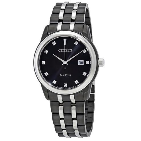 CITIZEN 生産中止 エコドライブ Eco-Drive Diamond ブラック bm7348-53e シチズン 海外モデル 腕時計