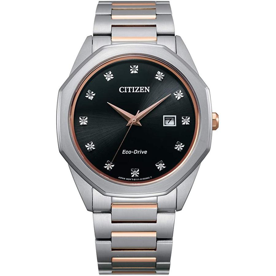 CITIZEN エコドライブ Eco-Drive Corso Diamond シルバー メンズ