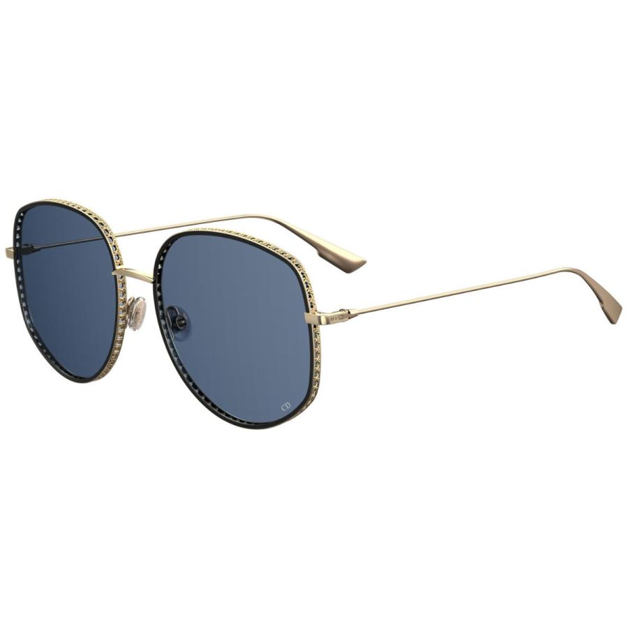 DIOR BY DIOR 2 J5G A9 ネイビーブルー チェーンエッジ 多角形 