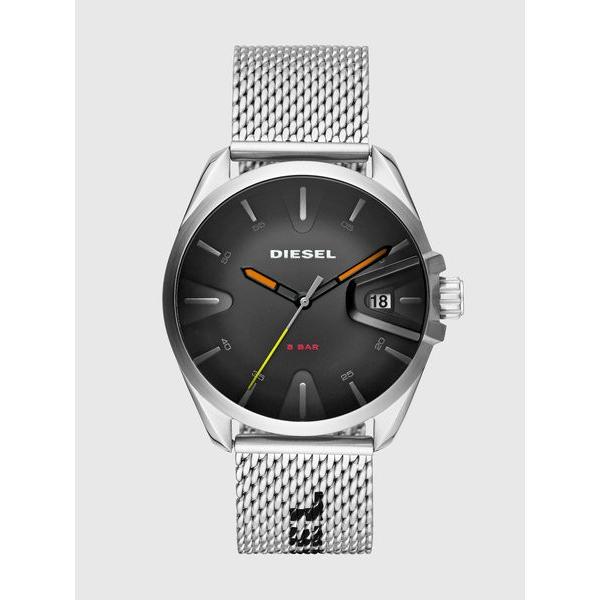 DIESEL ディーゼル MS9 DZ1897 BLACK / SILVER STAINLESS dz1897 