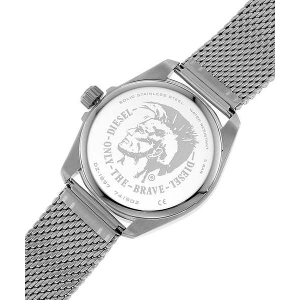 DIESEL ディーゼル MS9 DZ1897 BLACK / SILVER STAINLESS dz1897 
