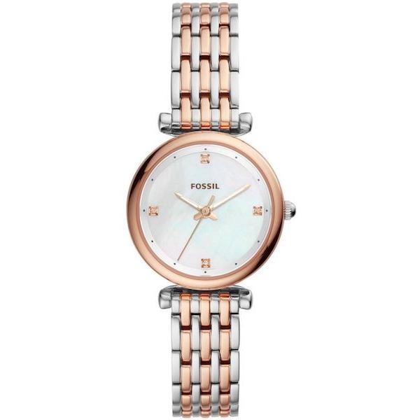 FOSSIL[フォッシル] es4431 CARLIE MINI SILVER /ROSEGOLD Stainless シルバー/ローズゴールド ステンレス アナログ レディース 腕時計