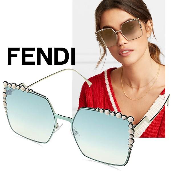 FENDI フェンディFF0259/S 1ED JE スクエア メタルフレーム サングラス 