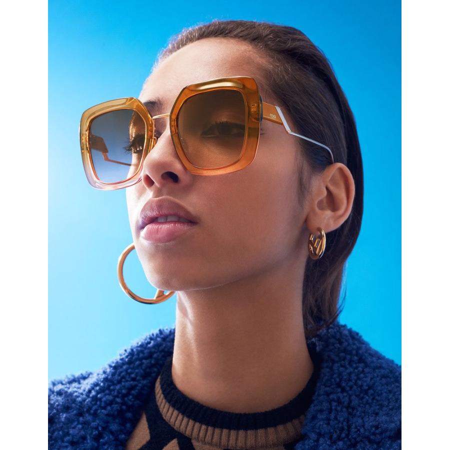 FENDI フェンディ FF0317/S DQ2 M2 オーバーサイズ スケルトン 