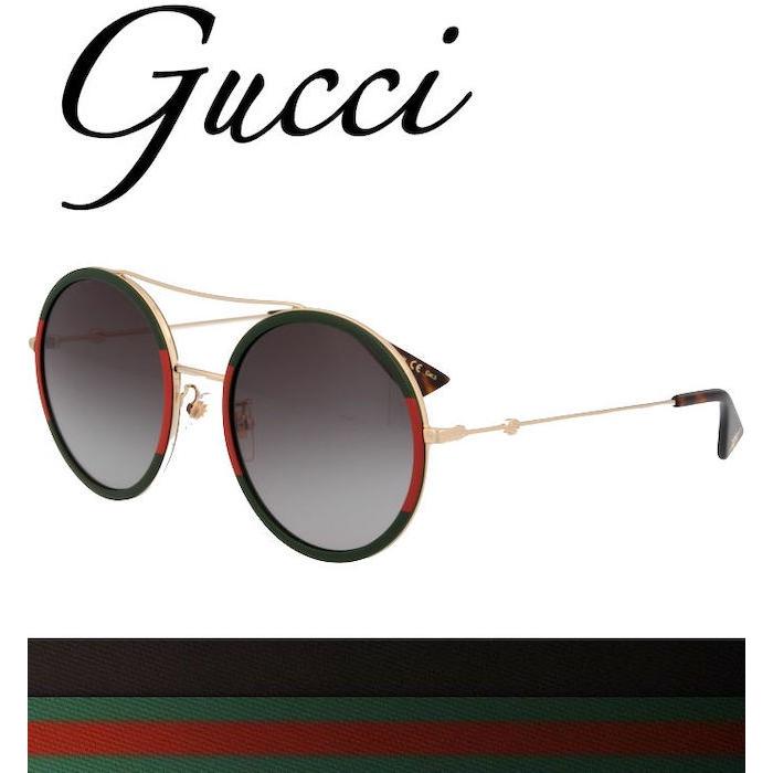 GUCCI ã°ãã gg0061s-003 GOLD / RED GREEN ROUND UNISEX SUNGLASSES ã´ã¼ã«ãã»ã¬ããã»ã°ãªã¼ã³ã¬ã³ãº ã¦ãã»ãã¯ã¹ æ¥æ¬è£½