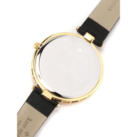 kate Spade New York black leather varick watch KSW1374 ［ケイトスペード ニューヨーク］腕時計  ブラック×ホワイトストライプ レザーベルト レディース｜gifttime｜05