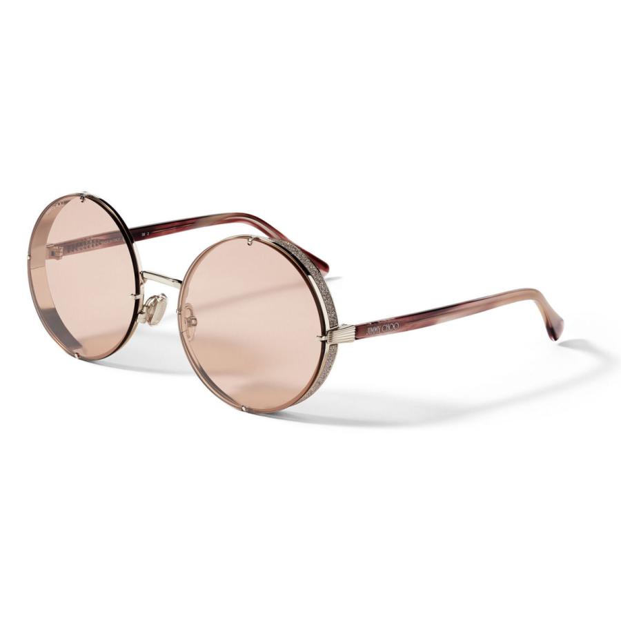 再入荷1番人気 ジミーチュウ Jimmy Choo Lilo S Yb7 2s ピンク メタル ラウンド レディース サングラス イタリア製 Lilo S Yb7 2s 割引クーポン対象品 Karmagazine Net