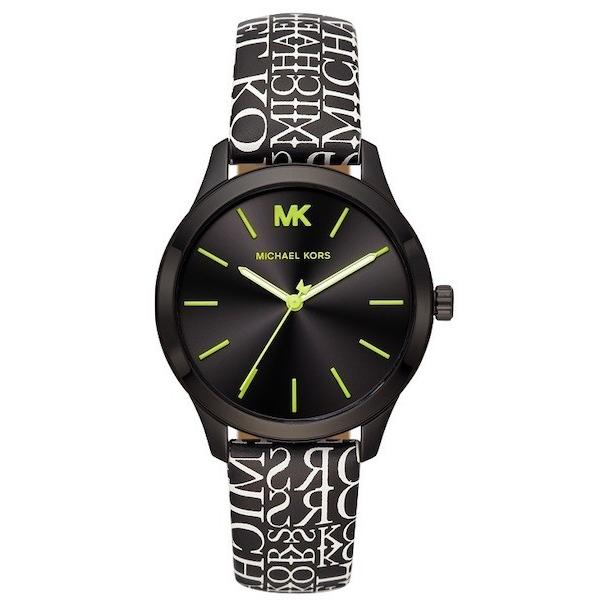 MICHAEL KORS マイケルコース MK2847 Runway Black / Neon Lime stainless Ladies ブラック・ネオンライム・ユニセックス アナログ腕時計