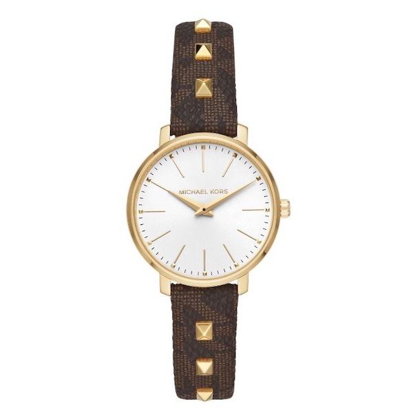 ☆MICHAEL KORS MK2871 Pyper Brown PVC Strap Ladies Watch ゴールド/ ブラウン PVC ストラップ レディース マイケルコース 時計｜gifttime｜04