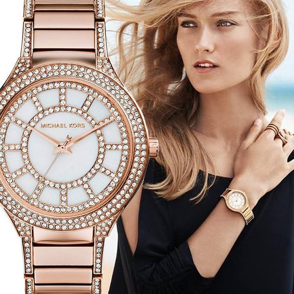 ☆MICHAEL KORS マイケルコース MK3313 Kerry Mother of Pearl ローズゴールド マザーオブパール レディース 腕時計