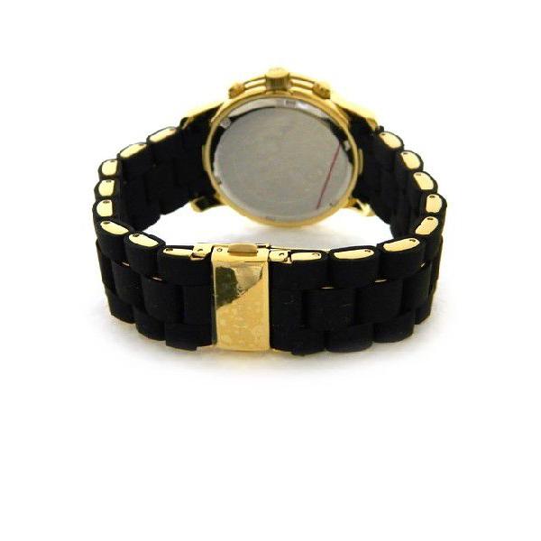 MICHAEL KORS MK5191 RUNWAY LADIES GOLD/BLACK RUBBER/STAINLESS 