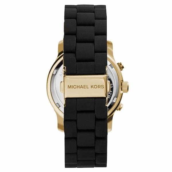 MICHAEL KORS MK5191 RUNWAY LADIES GOLD/BLACK RUBBER/STAINLESS 